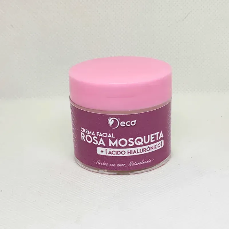 Crema Facial Rosa Mosqueta +Ácido Hialuronico 
