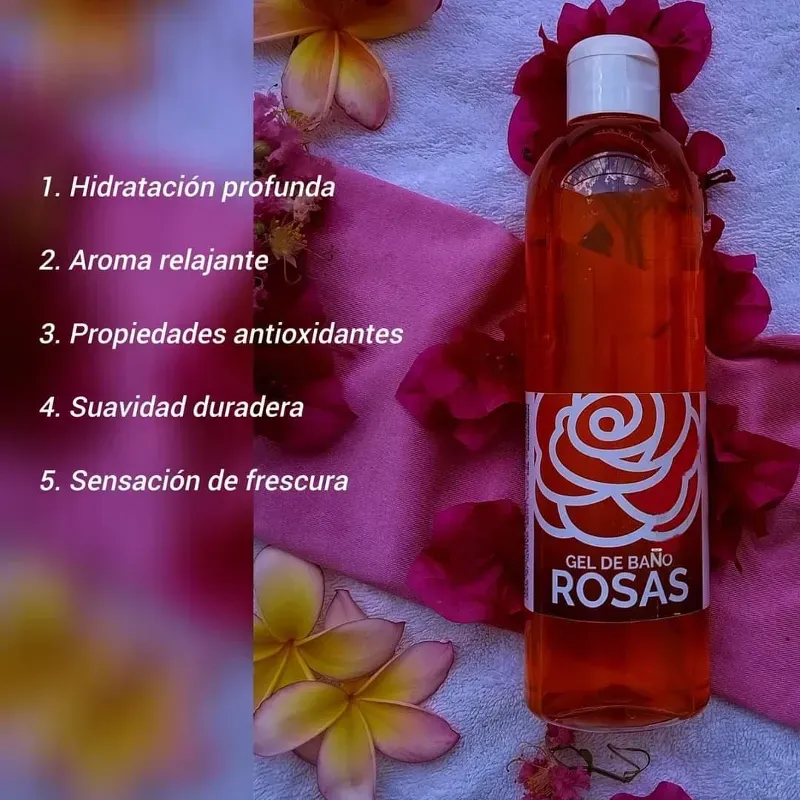 Gel de baño de Rosas 