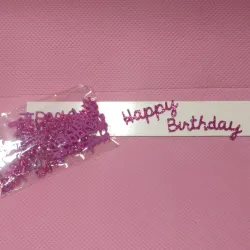 Set de toppers Happy Birthday x10