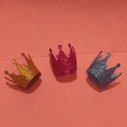 Set de toppers Mini coronas x10