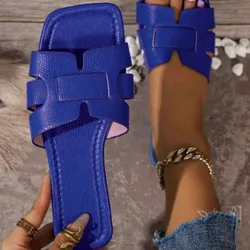 Chancletas color azul