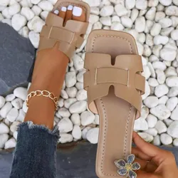 Chancletas color crema