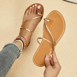 Chancletas doradas