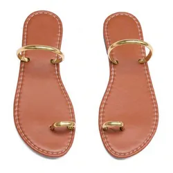 Chancletas doradas