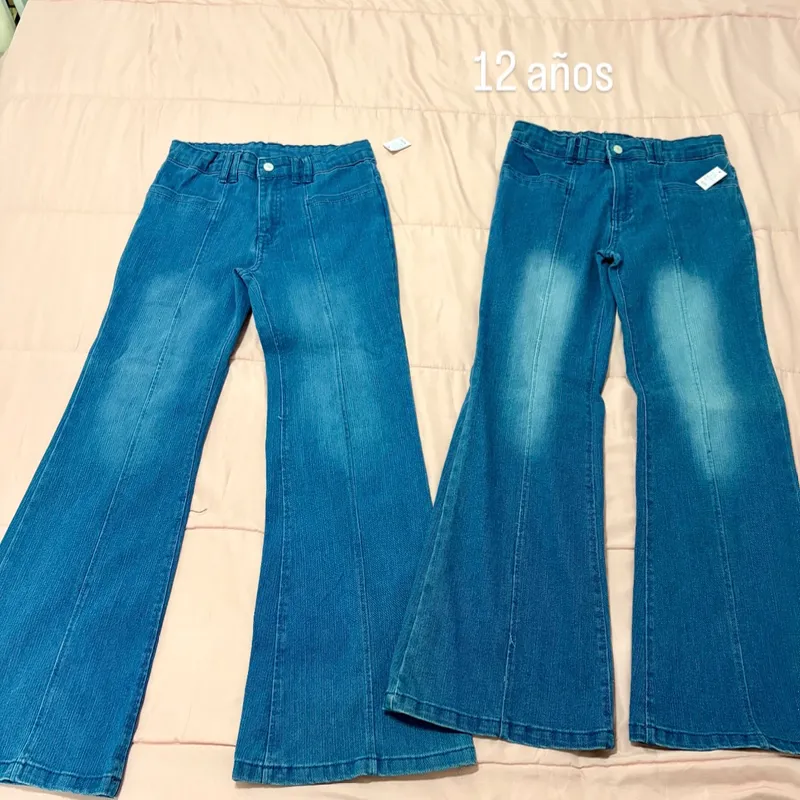 Pantalones de niña pata ancha