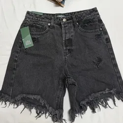 Short de mezclilla negro talla s