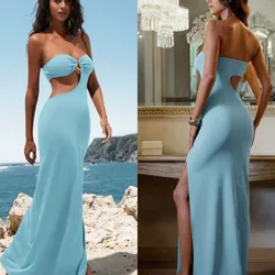 Vestido azul cielo talla s