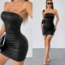 Vestido corto negro talla s