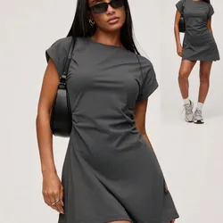Vestido gris pulover talla s