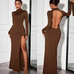 Vestido largo de mangas Carmelita talla s/m