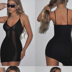 Vestido negro corto talla s