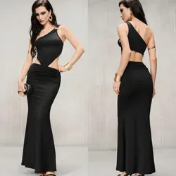 Vestido negro elegante talla s