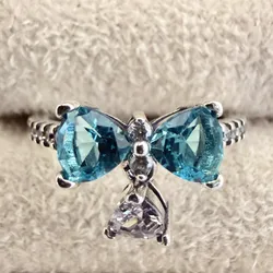 Anillo de lazo azul