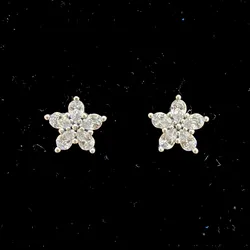 Aretes de flor de piedras 