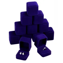 Caja para anillos azul modelo 1