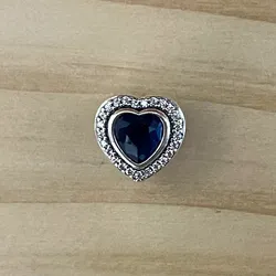 Charm Corazon Centro Azul