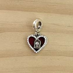 Charm Corazón Rojo Candado