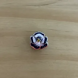 Charms  flor azul fija