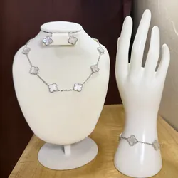 Conjunto Van Cleef blanco