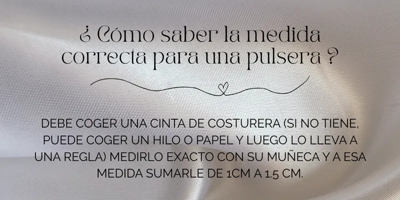 Guía de Tallas para Pulseras