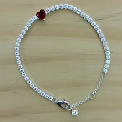 Manilla de Corazón Rojo