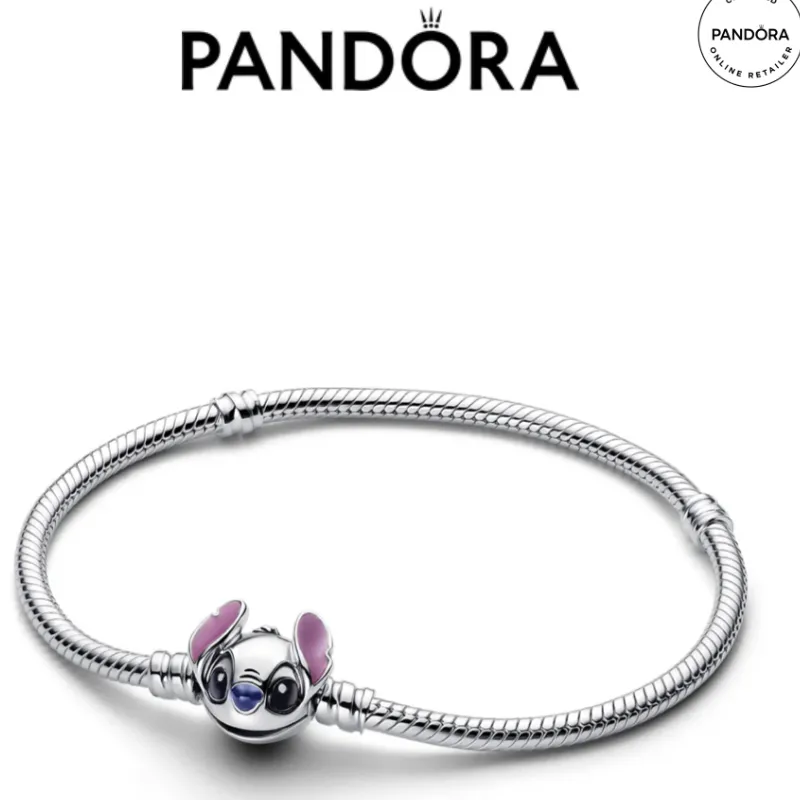 PANDORA DISNEY STITCH SNAKE CHAIN BRACELET