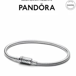 PANDORA MOMENTS SLIDING MAGNETIC CLASP SNAKE CHAIN BRACELET