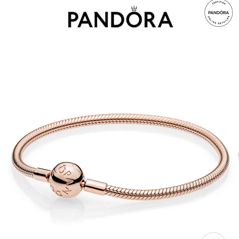 PANDORA MOMENTS SMOOTH SNAKE CHAIN BRACELET