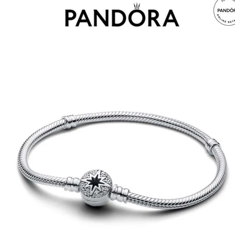 PANDORA NORTH STAR CLASP SNAKE CHAIN BRACELET