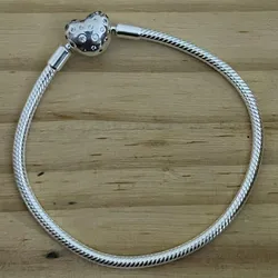 Pulsera flexible corazón de piedras 