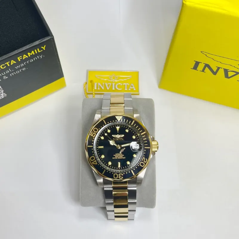 Reloj Invicta Pro Diver Automático Plateado-Dorado