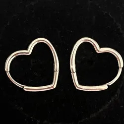 Argollas corazón pequeñas 