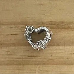 Charm Corazón con Rosas