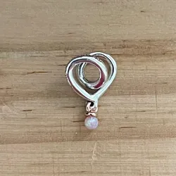 Charm Corazón Bola Tornasolada