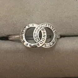 Anillo doble aro Pandora