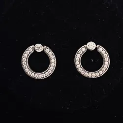 Aretes aros de brillo reversibles