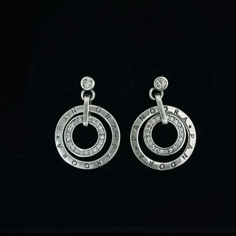 Aretes colgantes doble aro
