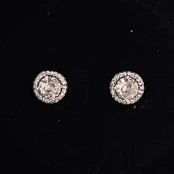 Aretes de brillo redondo 