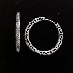 Argollas de brillo grande 