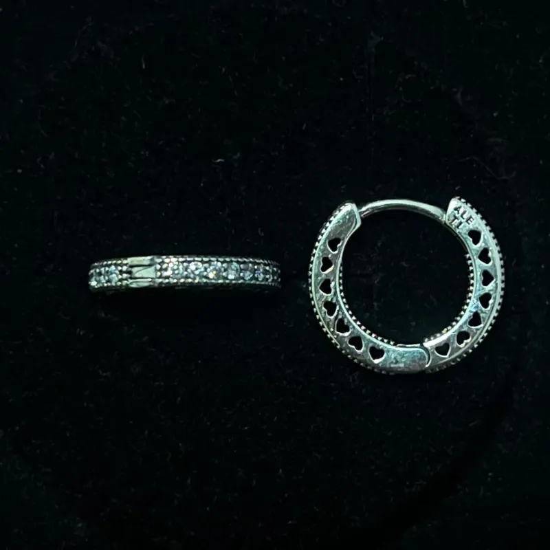 Argollas de brillo pequeñas 