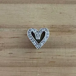 Charm Corazón de Brillo Fijo