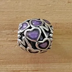 Charm Mom fijo morado 