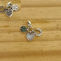 Charm Trébol-Corazón-Herradura