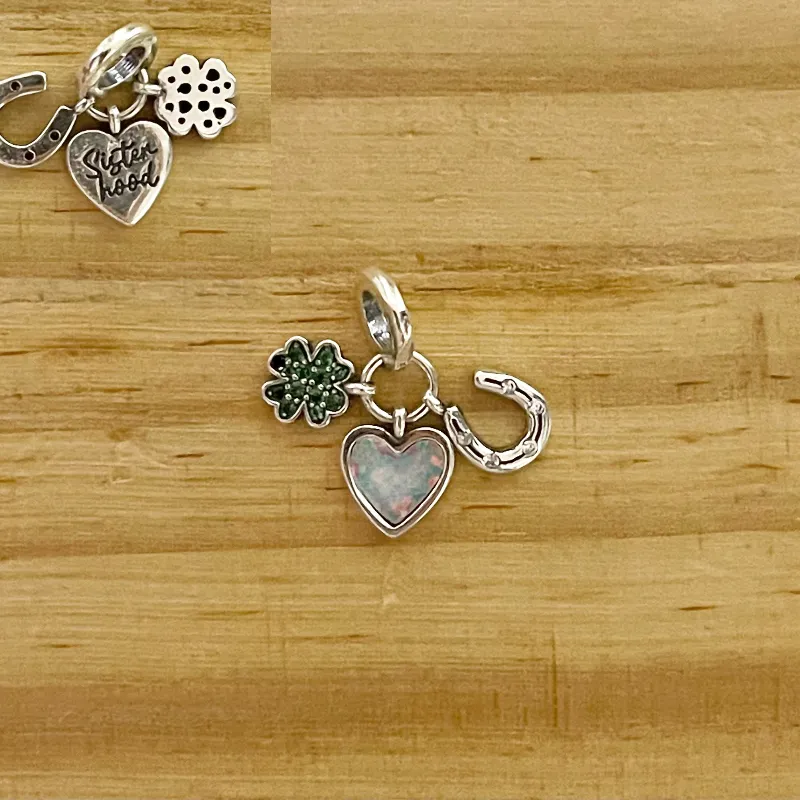 Charm Trébol-Corazón-Herradura
