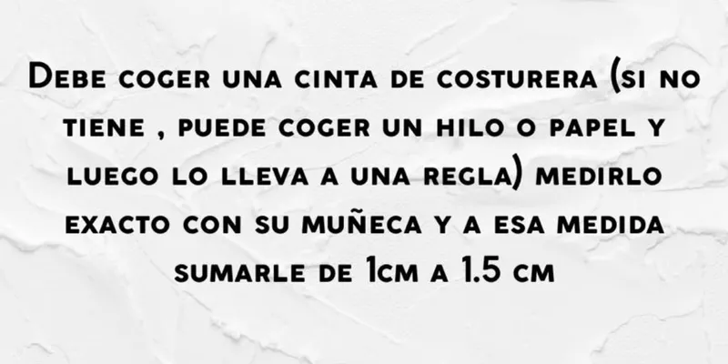 Guía de Tallas para Pulseras