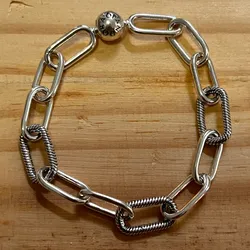  Pulsera eslabonada cierre clásico