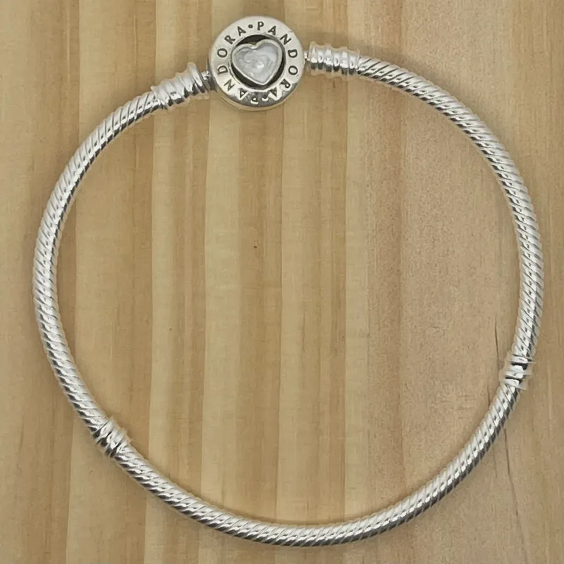Pulsera Flexible Corazón Blanco Marmoleado