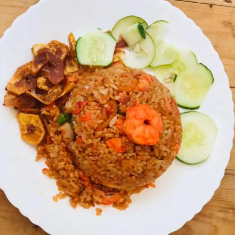 Arroz Frito Especial de Camarones