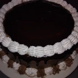 Cuña de panetela en chocolate