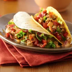 Tacos Beicon y Vegetales
